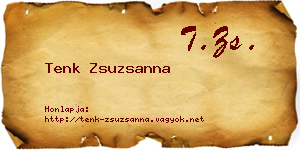 Tenk Zsuzsanna névjegykártya